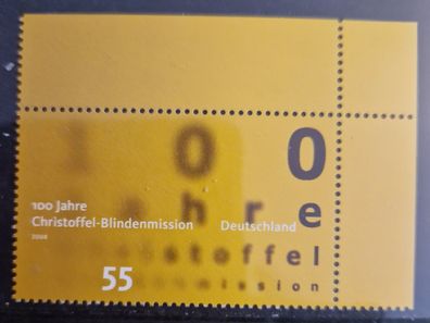 BRD - MiNr. 2664 - 100 Jahre Christoffel-Blindenmission