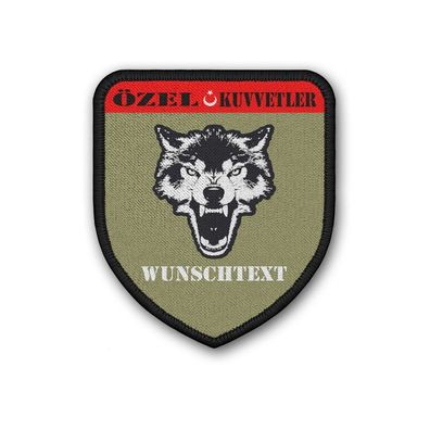 Patch ÖZEL Kuvvetler personalisierbar Wappen Türkische Spezial Einheit #40117