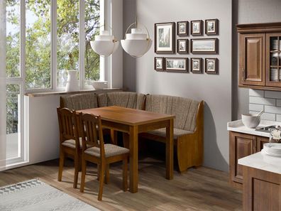 Küchenecke Jowi Esstisch Tisch Stuhl Holz Küchentisch Elegant Esszimmer Set