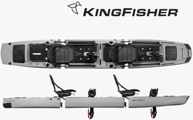 Point65 Kingfisher Tandem modulares Zweierkajak Angelkajak mit Antrieb