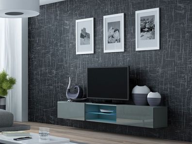 TV-Lowboard Vigo Glass 180 TV-Tisch Modern Design TV-Schrank Kollektion Sideboard