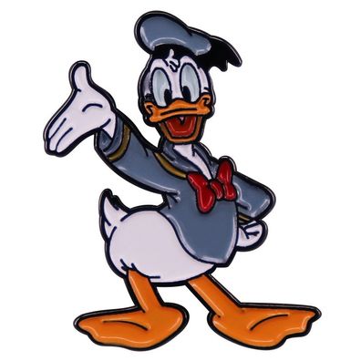 2tlg Donald Duck Brosche Kinder Schmuck Cartoon Ente Pin Abzeichen Party Brooches