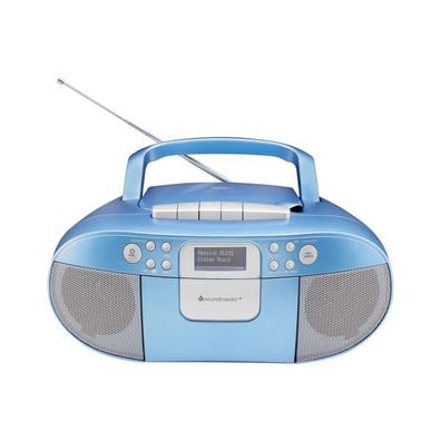 Soundmaster SCD7800BL tragbares CD-Kassetten-Radio mit DAB + , USB & MP3-Wiedergabe