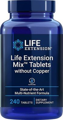 Life Extension, Multivitamin Mix ohne Kupfer, 240 Tabletten