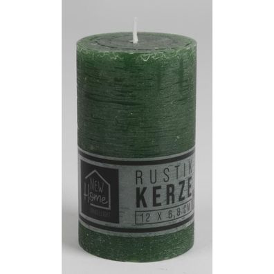 12 Stück Stumpenkerzen "New Home" 12x6,8cm Weihnachten Dekoration 12er Set