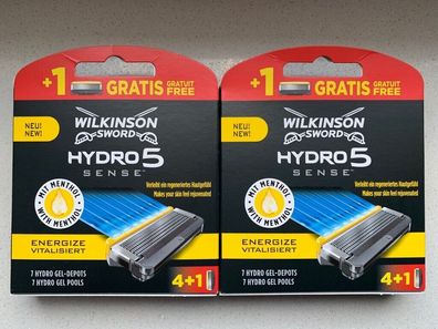 5 Wilkinson Hydro5 Sense Rasierklingen Vitalisiert Ernergize Rasur im Blister