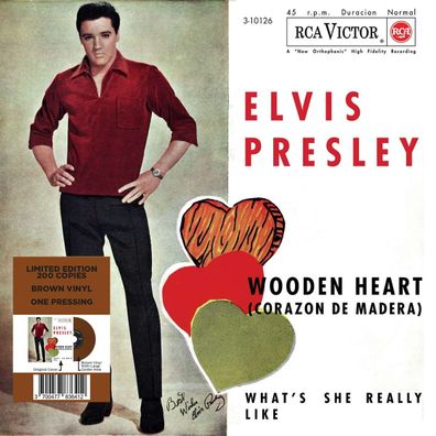 Elvis Presley (1935-1977): Wooden Heart (Limited Edition) (Brown Vinyl) - - ...