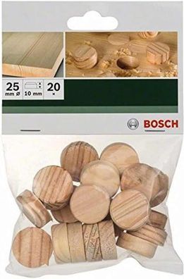 Bosch Holzzapfen Ø 25 mm 20 Stk