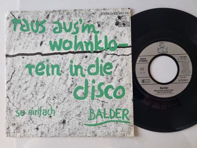 Hugo Egon Balder - Raus aus'm Wohnklo - rein in die Disco 7'' Vinyl Germany