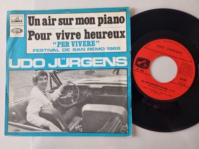 Udo Jürgens - Un air sur mon piano 7'' Vinyl France SUNG IN FRENCH