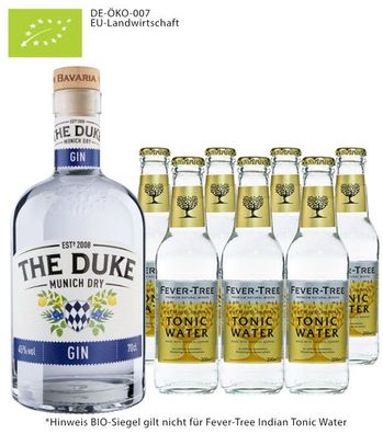The Duke Gin Bio & Fever-Tree Indian Tonic Set (45 % vol., 2,1 Liter) (45 % vol., hid
