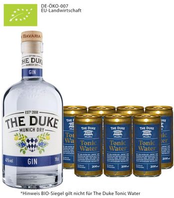 The Duke Munich Dry Gin Bio & The Duke Tonic Set (45 % Vol., 2,1 Liter) (45 % Vol., h