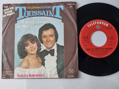 Caline & Olivier Toussaint - Dans les jardins de Monaco 7'' Vinyl Eurovision