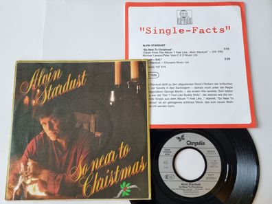 Alvin Stardust - So near to Christmas 7'' Vinyl Germany PROMO FACTS