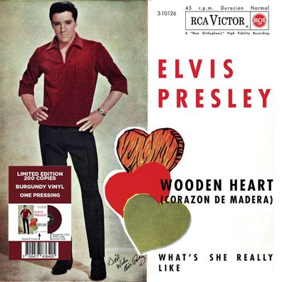 Elvis Presley (1935-1977): Wooden Heart (Limited Edition) (Burgundy Vinyl) - - ...