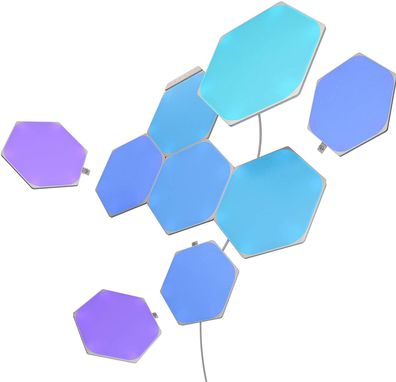 Nanoleaf Shapes Hexagons LED Leuchtpaneele Starter Kit 9 Wandleuchte