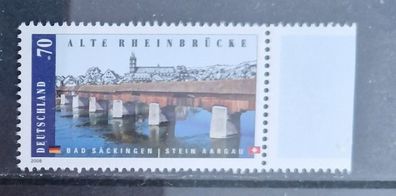 BRD - MiNr. 2691 - Brücken (VIII): Alte Rheinbrücke Bad Säckingen-Stein/ Aargau