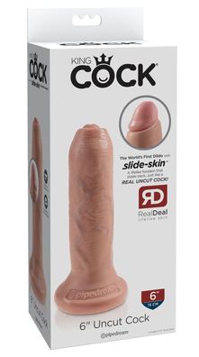 Realistic Uncut Dildo - King Cock (16,5 cm)