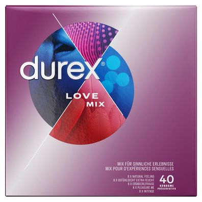 Durex Kondom Mix 40er - Abwechslung & Spaß beim Safer Sex