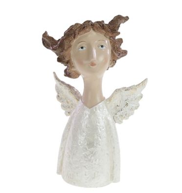 Schutz Engel Figur modern H =26,5cm Deko Weihnachten Tisch Fenster Advent weiß