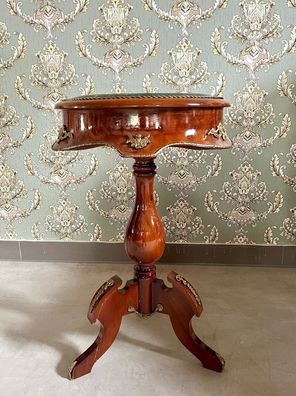 Barock Möbel Side Table Marble Top Retro Baroque Antique Style Tea Café Table