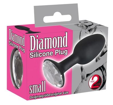 You2Toys Diamond Silicone Plug - Eindringliches Glanz-Stück
