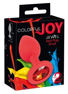 Colorful Joy Schmuck Plug Rot