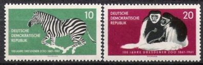 DDR Nr.825/26 * * 100 Jahre Dresdner Zoo 1961, postfrisch