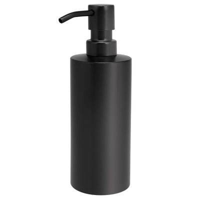 bremermann Bad-Serie PIAZZA BLACK - Edelstahl Seifenspender, schwarz lackiert 350ml