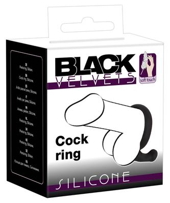 Black Velvets Penisring - Dehnbare Tragemöglichkeiten, Stimulator, Blutstau-Effekt