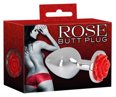 You2Toys Rose Analplug - Glatter konischer Butt Plug mit Rosenblüte