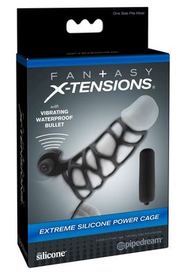 Fantasy X-TENSIONS - Silikon Penismanschette mit Vibration