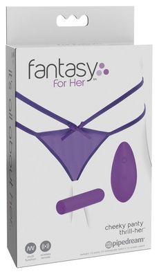 Fantasy For Her Vibrobullet String - Starke Vibrationen, Fernbedienung, USB-Ladekabel