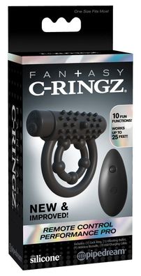 Fantasy C-Ringz - Vibrobullet mit Fernbedienung, 10 Vibrationsmodi, Noppen