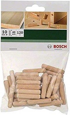 Bosch 40 x Holzdübel 10 x 30 mm