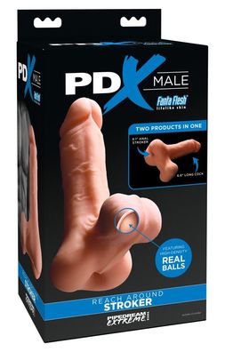 PDX Male Lustkanal Stroker - Masturbator mit Anus-Öffnung und Hoden