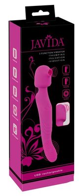 Javida 3in1 Vibrator - Beidseitig nutzbar, 10 Modi, wiederaufladbar