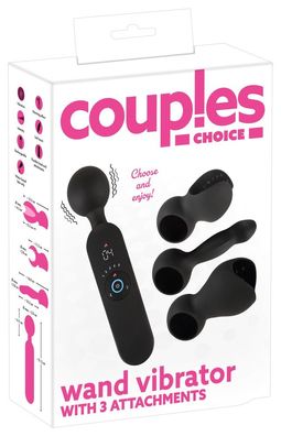 Couples Choice Massagestab mit 3 Aufsätzen
