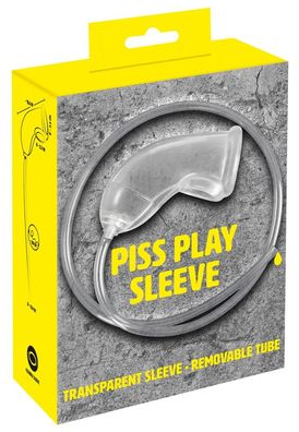 You2Toys Piss Play Sleeve - Transparentes Penissleeve mit Öffnung & Schlauch