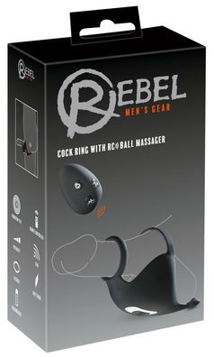 Rebel Hodenvibrator mit Cockring - 10 Vibrationsmodi, Fernbedienung