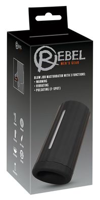 Rebel Blow Job Masturbator mit LED, Wärme & Vibration