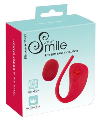 Sweet Smile RC Slim Panty Vibe - Flacher Vibrator für Vulva, Klitoris & Anus