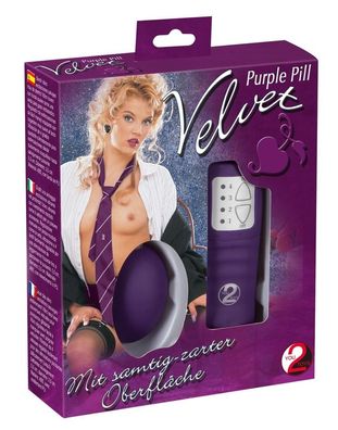 You2Toys Velvet Purple Pill - Vibro-Ei mit 4-Stufen-Vibration