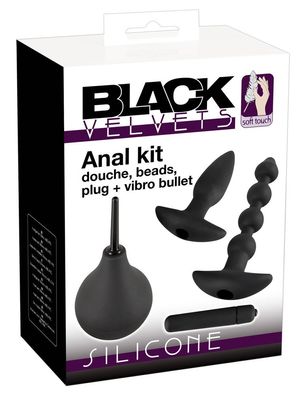 Black Velvets Anal-Set mit Vibrator