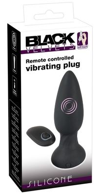 Black Velvets RC Vibrating Plu - Analplug mit 10 Vibrationsmodi