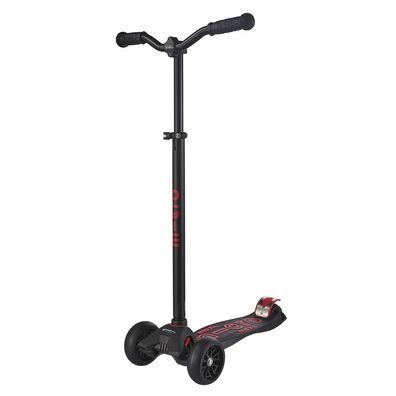 Maxi Micro DELUXE Pro Black/ Red Tretroller Kinder Scooter Schwarz