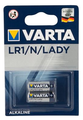 VARTA Batterie LR1/ N/ LADY 2er Set - Lange Lebensdauer, Made in Germany