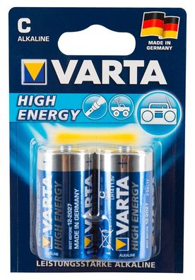 Varta High Energy-Batterien C (2er-Set) - Made in Germany