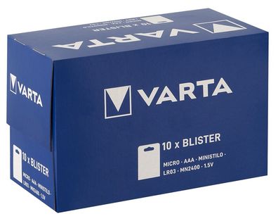Varta Batterie AAA 10x4er - In bewährter Qualität