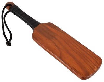 ZADO Spanking Paddle - Hochwertiges Vollholz mit Ledergriff